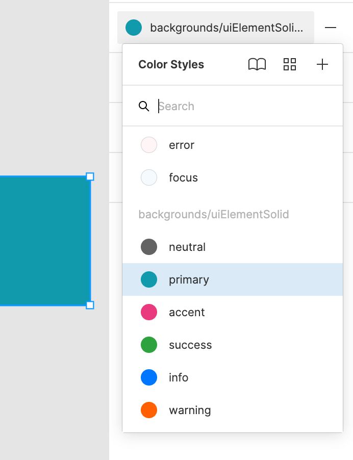 Preview of Figma using color use cases